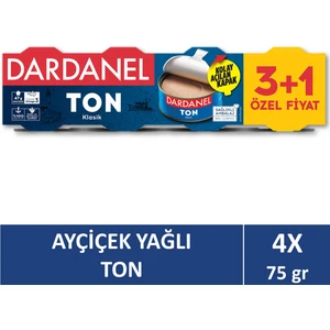 Ayçiçek Yağlı Ton Balığı 4x75 gr