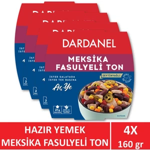 Aç Ye Meksika Fasulyeli Ton Balığı 4 x 160 gr