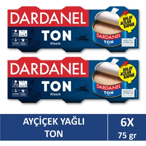 Ayçiçek Yağlı Ton Balığı 3x75 gr x 2 Adet