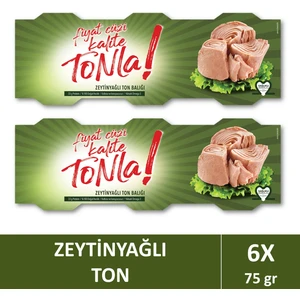 Kalite Tonla Zeytin Yağlı Ton Balığı 3X75 gr X2 Adet