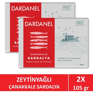 Zeytinyağlı Çanakkale Sardalya 105 gr x 2 Adet