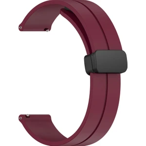 Amazfit Bip 3 Kordon Ribbon Line Bordo