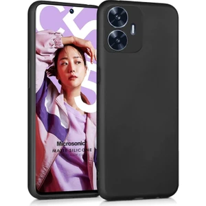 Matte Silicone Realme C55 Kılıf Siyah
