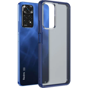 Xiaomi Redmi Note 11 Pro 5g Kılıf Frosted Frame Lacivert