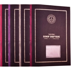 Sınıf Defteri Plastik Kapak Takvimli 25x35 cm 383 Renk Seçenekleriyle