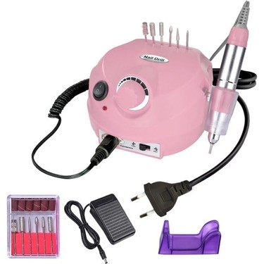 Nail Drill Set ネイルマシン ピンク Nail Drill Manikür Pedikür Makinesi Profesyonel Elektrikli Fiyatı