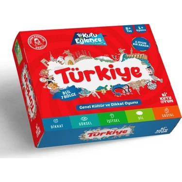 Bi Kutu Oyun Erdoğan Oğultekin'in Türkiye Dikkat Ve Kültür Oyunu 9 - 12 Yaş Grubu İçin Eğlenceli