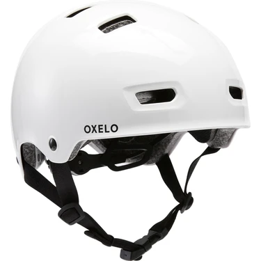 Decathlon Oxelo Kask - Paten / Kaykay / Scooter - Beyaz -