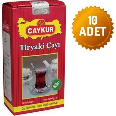 Çaykur Tiryaki Siyah Çay 1 kg x 10