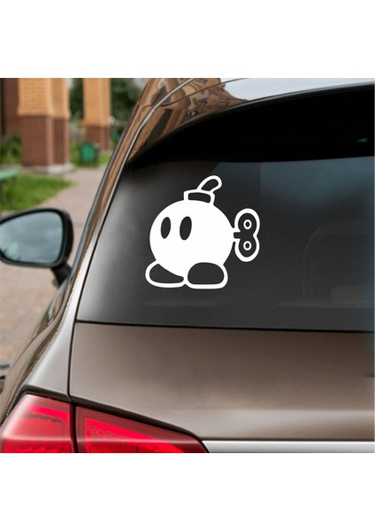 Ayaklı Bomba Sticker Beyaz 16X16 cm fiyatları