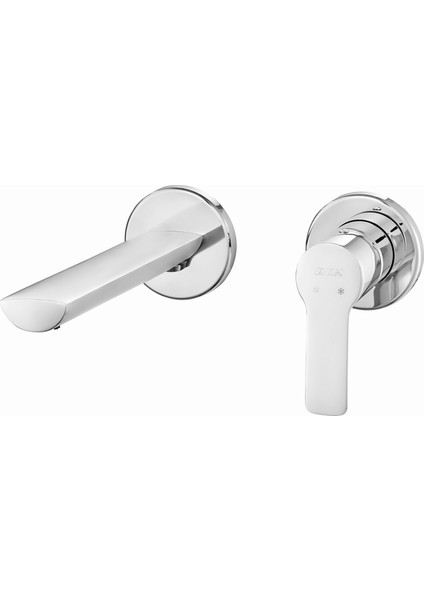 Ankastre Luna Lavabo Bataryası Sıva Üstü Çift Rozet 102167606-YY fiyatları