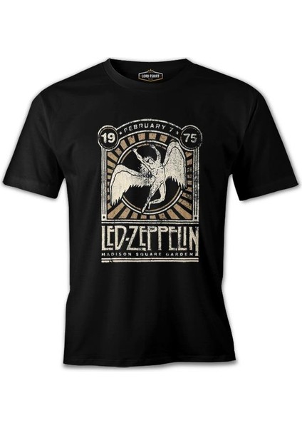 LED Zeppelin - Madison Vintage Siyah Erkek Tshirt
