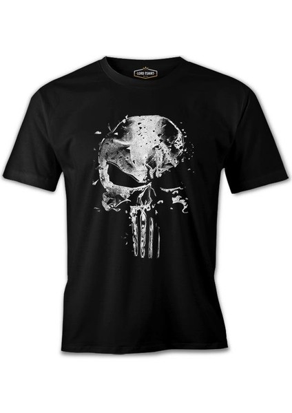 Punisher - Bullet Hole Siyah Erkek Tshirt