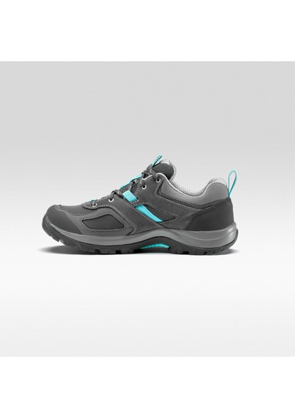 Quechua Kadın Su Geçirmez Outdoor Ayakkabı - Gri / Mavi - MH100 fırsatları