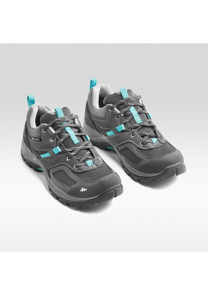 Quechua Kadın Su Geçirmez Outdoor Ayakkabı - Gri / Mavi - MH100
