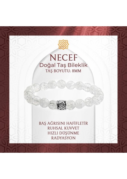 Necef 8mm Doğal Taş Bileklik