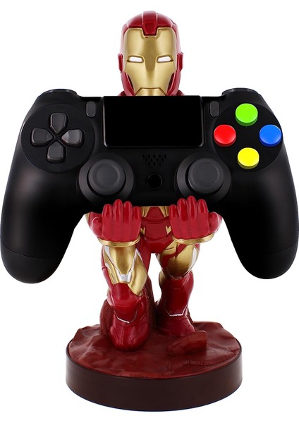 Cable Guys Iron Man Dualsense Dualshock Oyun Kolu  Kablo Tutucu Telefon Uyumlu Cable Guys Lisanslı