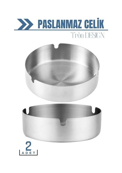 24+4 Adet Paslanmaz Çelik Küllük Tròn Design 718420
