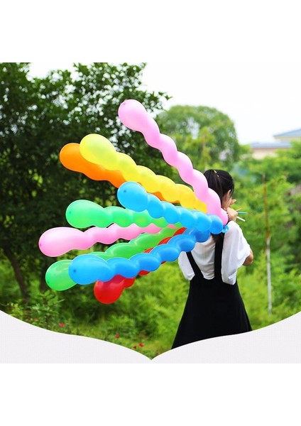 Spiral Burgu Balon Çok Renkli 100 cm Parti Doğum Günü Parti Dekorasyon Twisted Balloon 20 Ad fiyatları