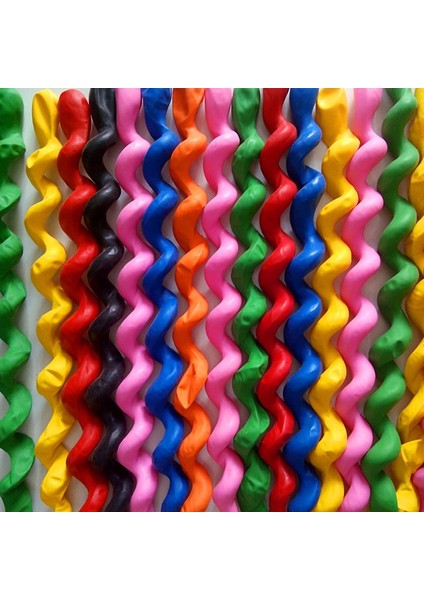 Spiral Burgu Balon Çok Renkli 100 cm Parti Doğum Günü Parti Dekorasyon Twisted Balloon 10 Ad modelleri
