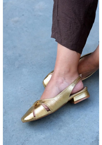 Goldie Gold Düz Casual Kadın Babet modelleri
