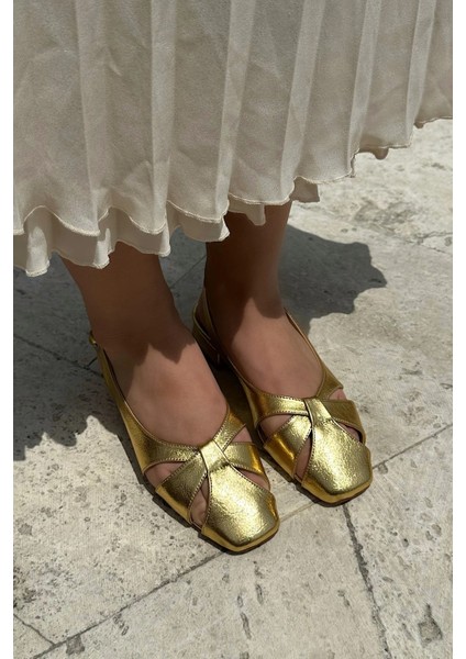 Goldie Gold Düz Casual Kadın Babet fırsatları