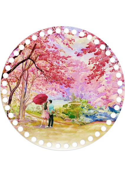 2 Adet Love Aşk Baskılı Ahşap Çanta Plakası 052