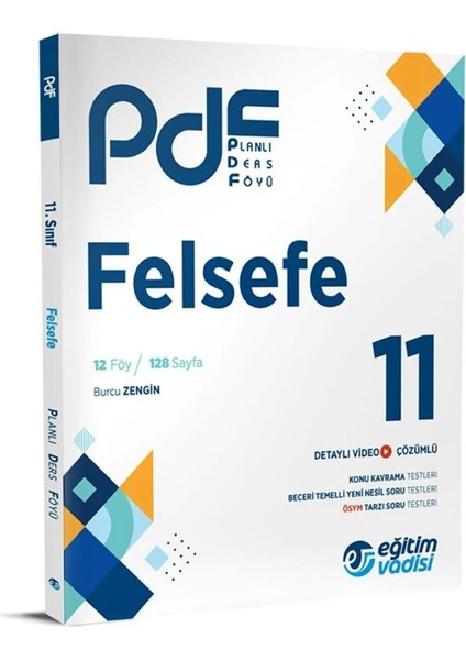 11.Sınıf Felsefe PDF Planlı Ders Föyü