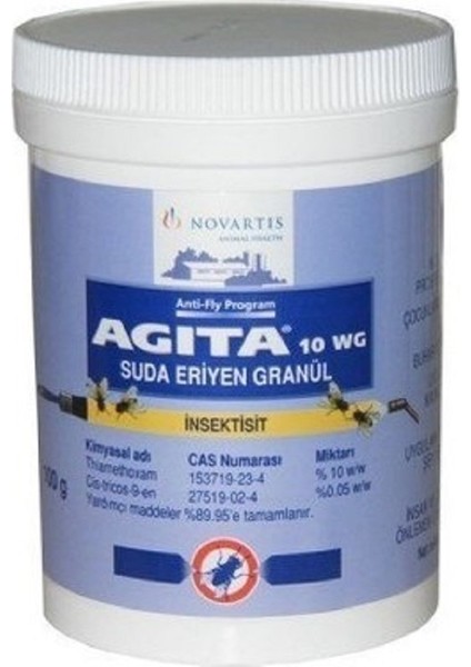 Elanco Agita 10 Wg 100 gr Granül Karasinek Giderici x 2ADET