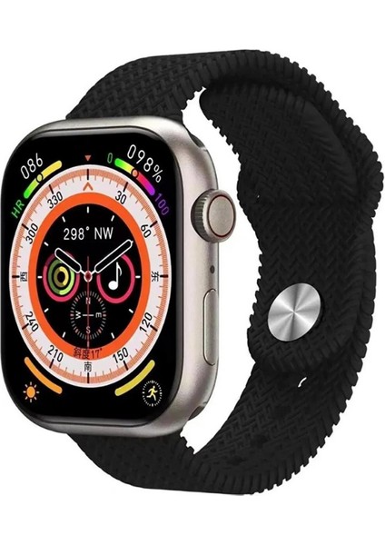 Hk9 Promax Amoled Ekran 49MM Android Ios Huawei Uyumlu Arama Akıllı Saat - 2 Adet Hediye Kordon