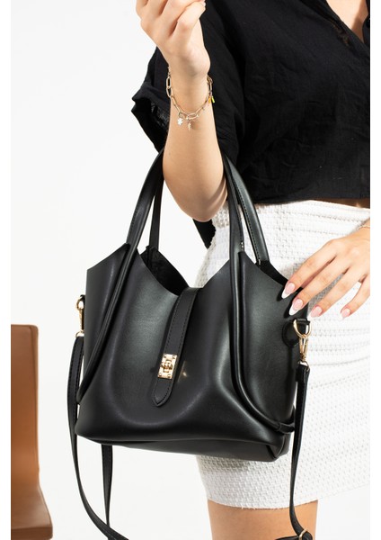 Kadın Yavrulu Uzun Çapraz Askılı Yavrulu Tote Çanta LF5025