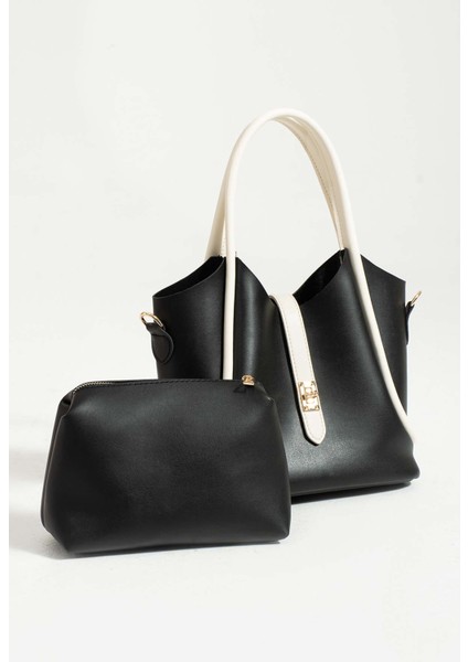 Kadın Yavrulu Uzun Çapraz Askılı Yavrulu Tote Çanta LF5025