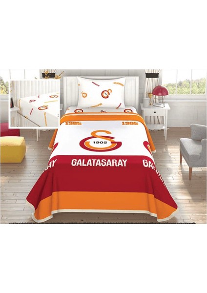 Galatasaray Taraftar Lisanslı Tek Kişilik Çarşaf Seti