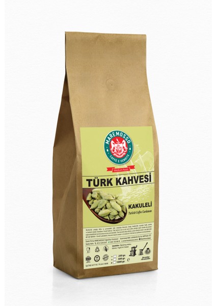 Mare Mosso Caffe Kakule Aromalı Öğütülmüş Türk Kahvesi 1 Kg.