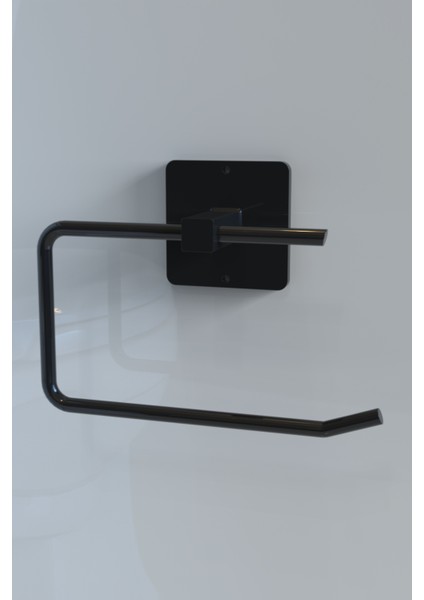 Yapışkanlı Siyah Tuvalet Kağıdı Tutacağı/Tuvalet Wc Kağıtlık modelleri