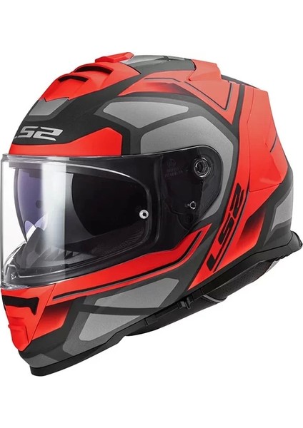 Storm Faster Mat Kırmızı-Tıtanıum Kask