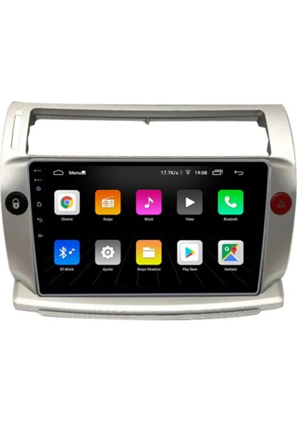 Citroen C4 Android Multimedya Carplay 9 Inc Hd IPS Ekran 4gb Ram /64GB Kamera Hediyeli fiyatları