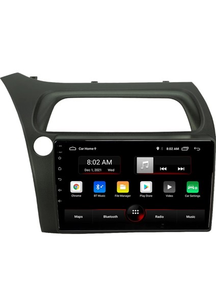Honda Civic Sport 2006-2011 Android Multimedya Carplayli 9 Inc Hd IPS Ekran 4GB/64GB Kamera Hediyeli