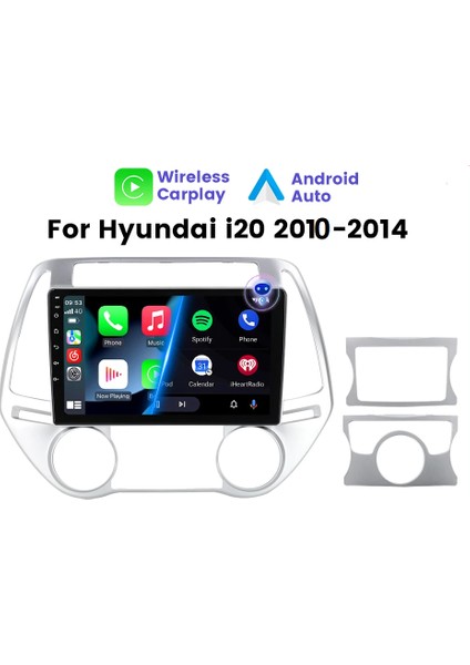 Hyundai I20 2010-2014 Android Multimedya Carplayli 9 Inc Hd IPS Ekran 4GB/64GB Kamera Hediyeli