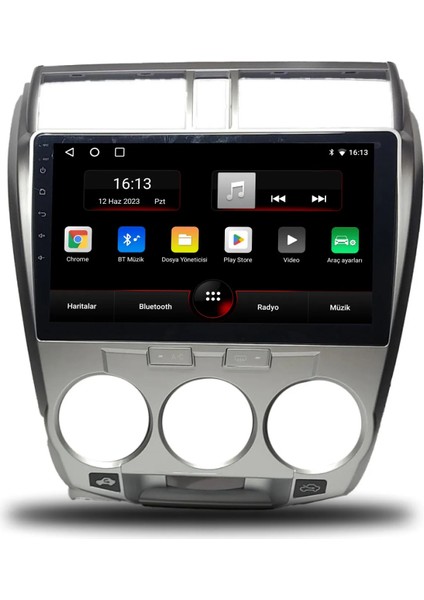 Honda City 2009-2011 Android Multimedya Carplayli 9 Inc Hd IPS Ekran 4GB/64GB Kamera Hediyeli