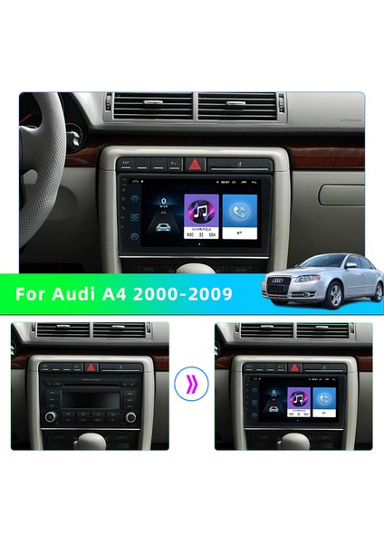 Audi A4 Android Multimedya Carplay 9 Inc Hd IPS Ekran 4GB/64GB Kamera Hediyeli fiyatları