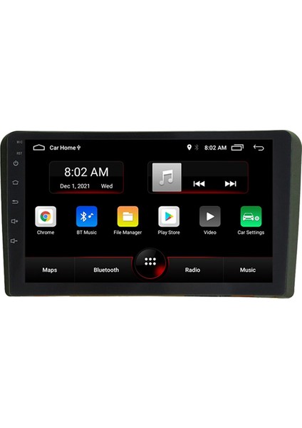 Audi A3 2003-2013 Android Multimedya Carplay 9 Inc Hd IPS Ekran 4GB/64GB Kamera Hediyeli