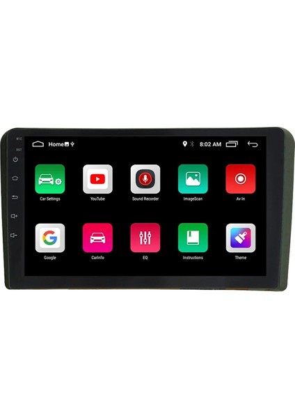 Audi A3 2003-2013 Android Multimedya Carplay 9 Inc Hd IPS Ekran 4GB/64GB Kamera Hediyeli