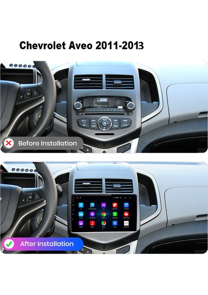 Chevrolet Aveo 2011 2013 Android Multimedya Carplay 9 Inc Hd IPS Ekran 4GB/64GB Kamera Hediyeli modelleri