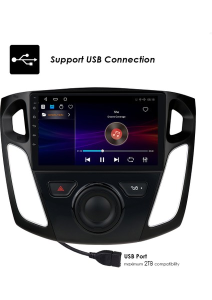 Ford Focus 3-4 Multimedya Carplay 9 Inc Hd IPS 4GB/64GB Android 12 Sürüm Park Kamerası Hediyeli indirimleri