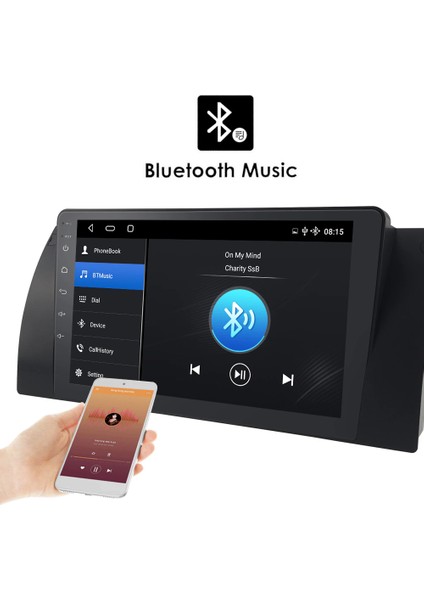 Bmw E39 Multimedya Carplay 9 Inc Hd IPS Ekran 4GB/64GB Android 12 Park Kamerası Hediyeli modelleri