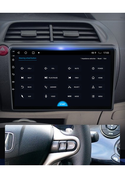 Honda Civic Sport 2006-2011 Android Multimedya Carplayli 9 Inc Hd IPS Ekran 4GB/64GB Kamera Hediyeli fırsatları