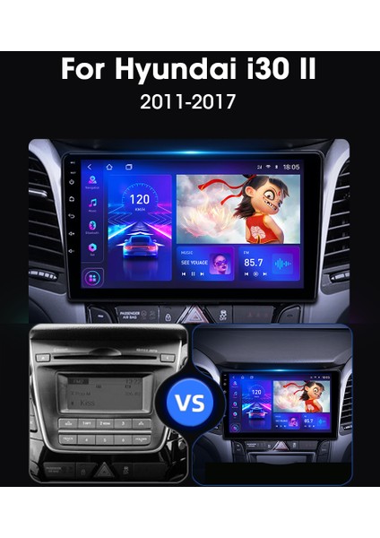 Hyundai I30 2012-2016 Android Multimedya Carplayli 9 Inc Hd IPS Ekran 4GB/64GB Kamera Hediyeli indirimleri