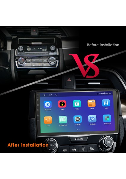 Honda Fc5 Android Multimedya Carplay 9 Inc Hd IPS Ekran 4gb Ram /64GB Kamera Hediyeli indirimleri