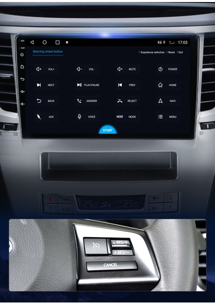 Subaru Outback 3 Legacy Android Multimedya Carplayli 9 Inc Hd IPS Ekran 4GB/64GB Kamera Hediyeli indirimleri